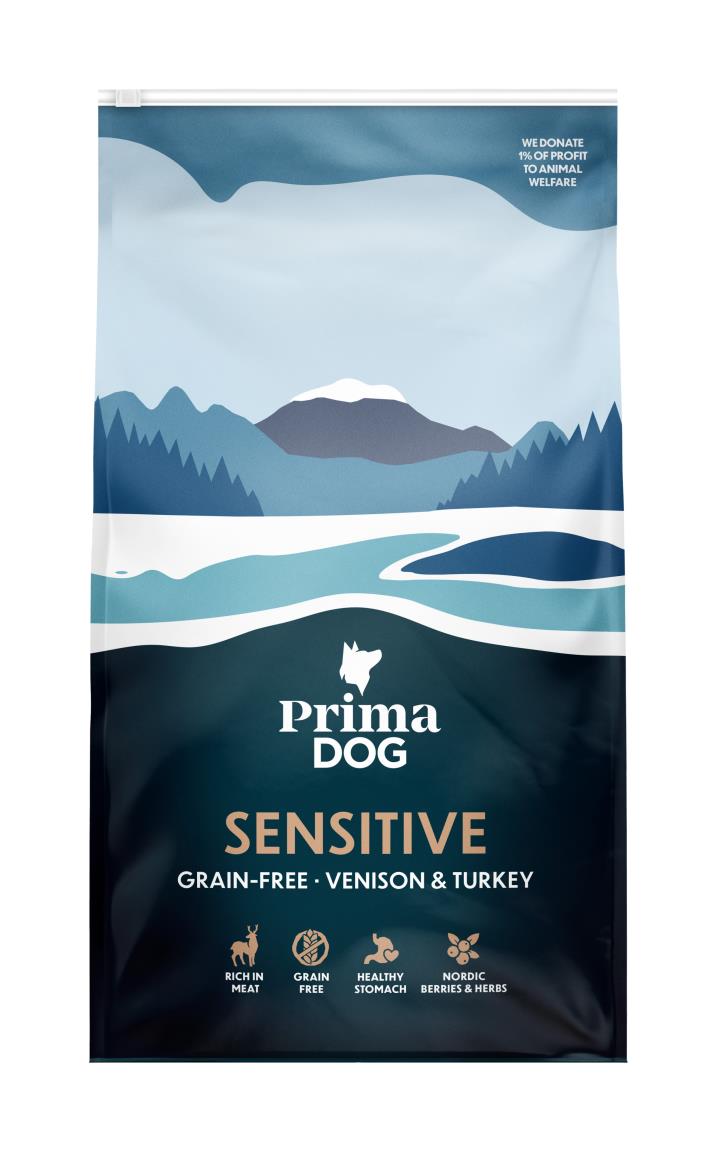 Prima Dog Adult Sensitive Hjort & Kalkon GF 10kg