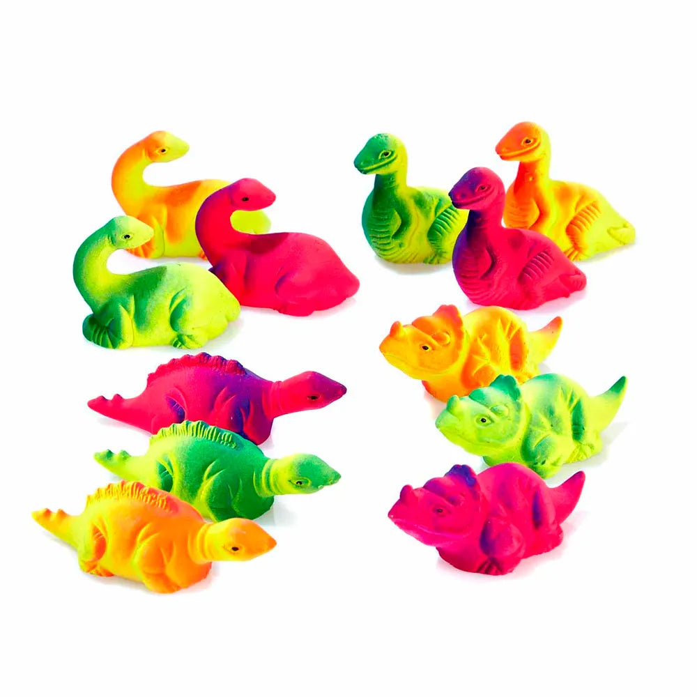 Dinosaurie Rainbow Mix 10x3,5x6cm Självlysande