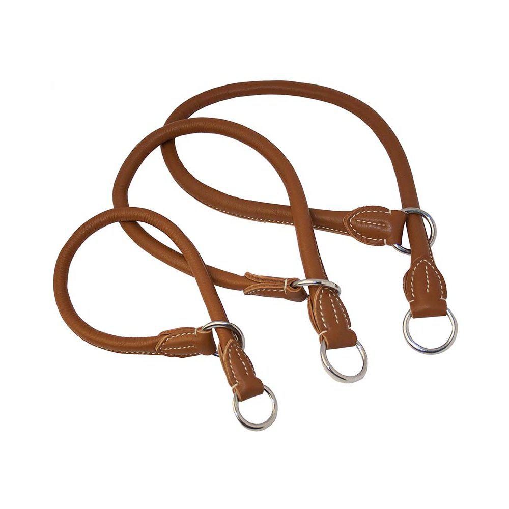 Helstryp Läder Rundsytt Cognac 10mmx50cm