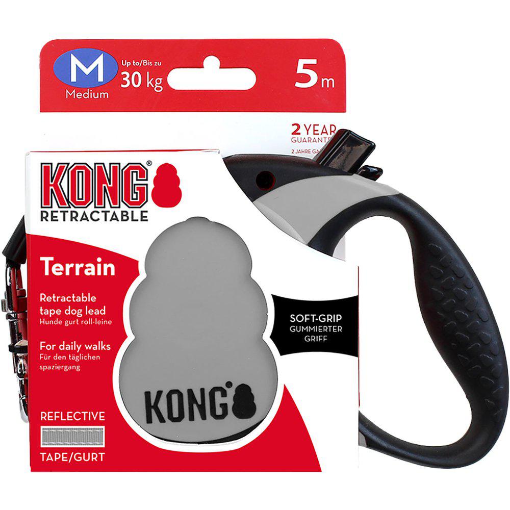 Kong Rullkoppel Terrain M 5m Band Grå Max 30kg