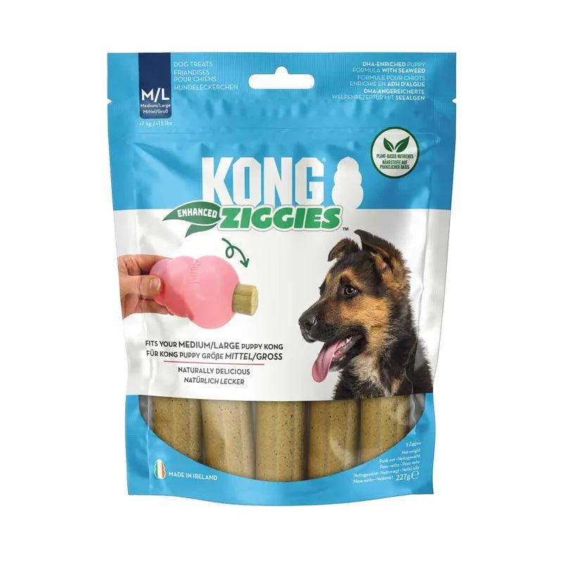 Kong Ziggies Enhanced Puppy M/l 227g