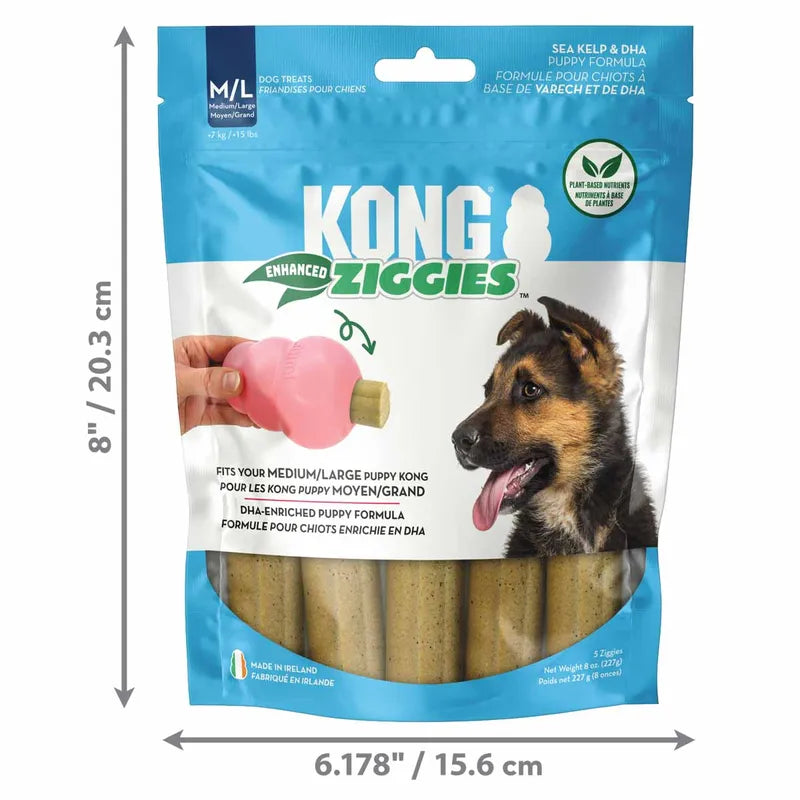 Kong Ziggies Enhanced Puppy M/l 227g