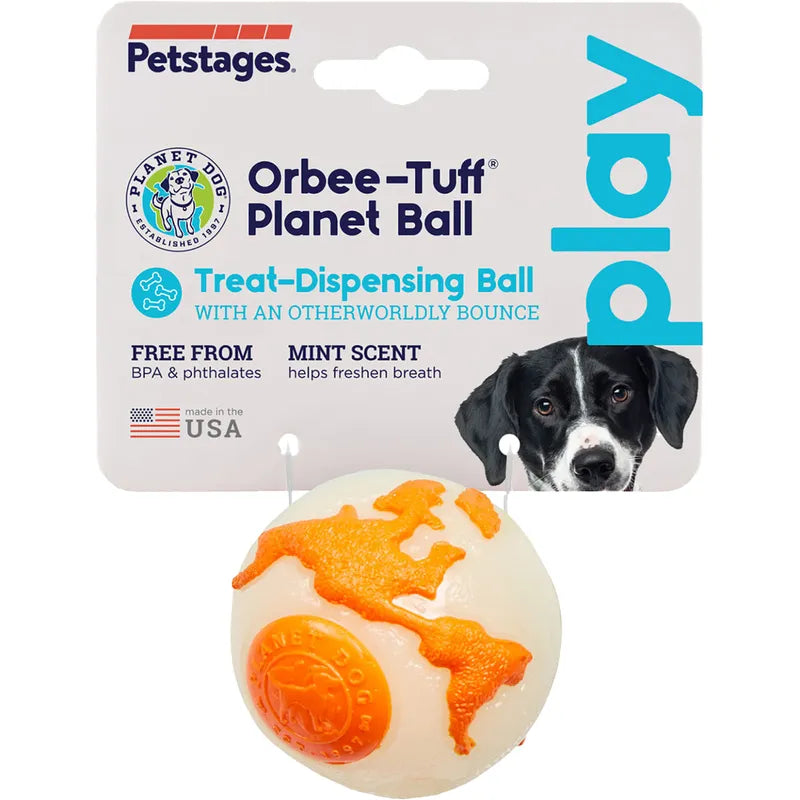 Oh Planet Dog Orbeeball M Vit/orange