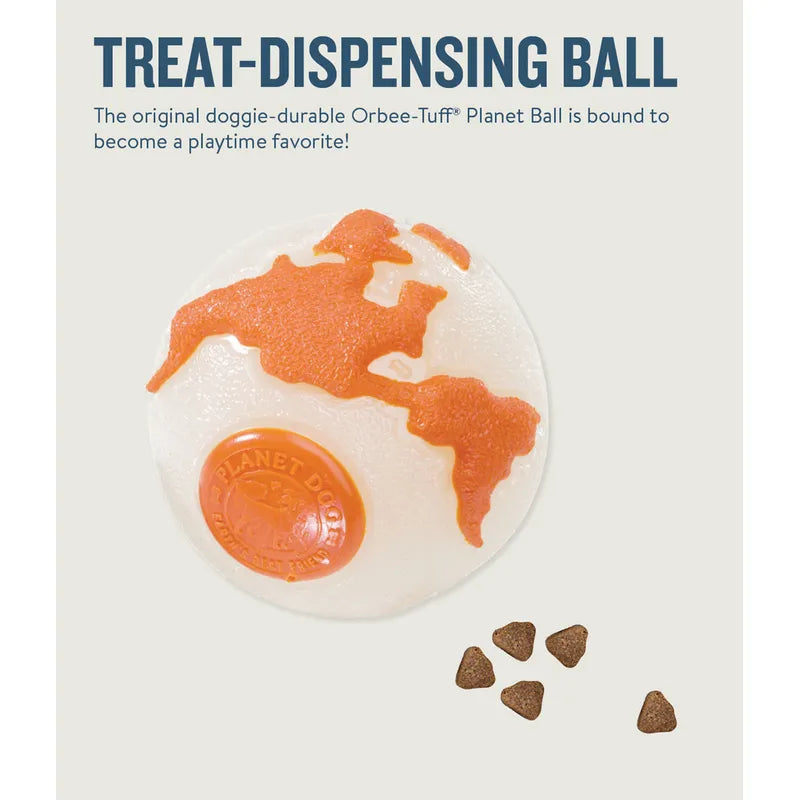 Oh Planet Dog Orbeeball M Vit/orange