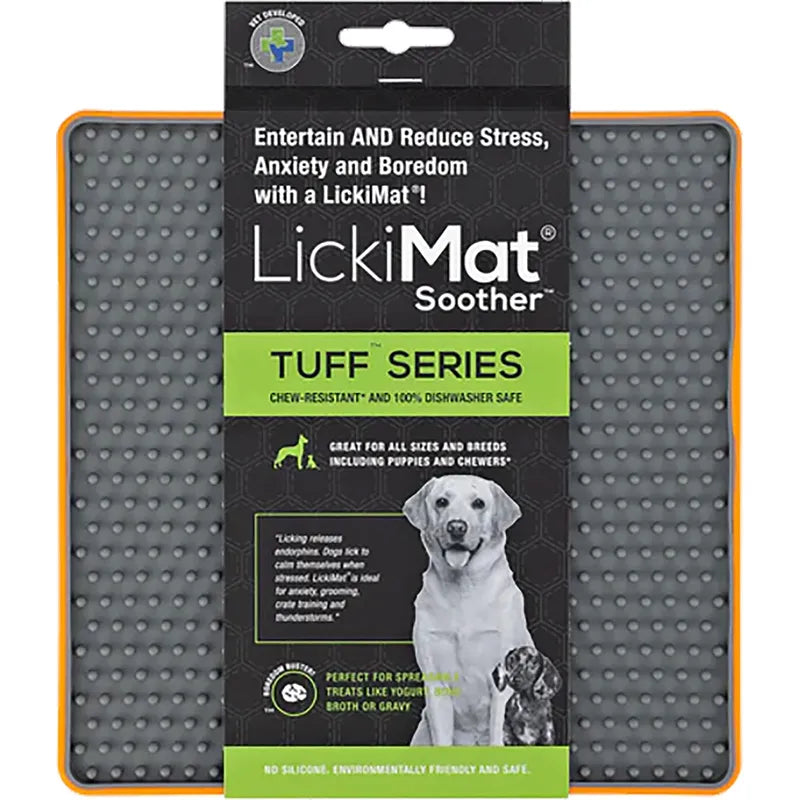 Hundskål Lickimat Soother Tuff Orange 20cm
