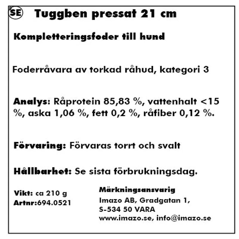 Tuggben Pressat 21cm