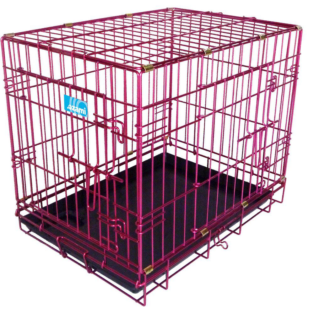 Hundtransportbur Lila Metallic 62x44.5x51.5cm (Cerise)