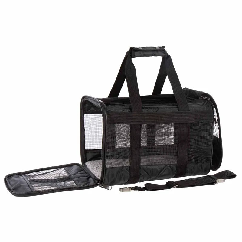 Sherpa Deluxe Pet Carrier Black Medium 43x28x26,5cm Max 7kg