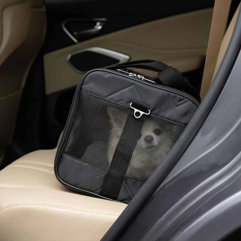Sherpa Deluxe Pet Carrier Black Medium 43x28x26,5cm Max 7kg