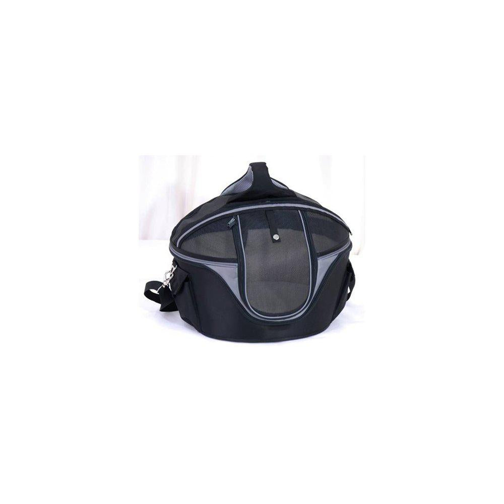 Transportväska Nylon Oval Svart/grå Medium 49x40x35cm 2i1