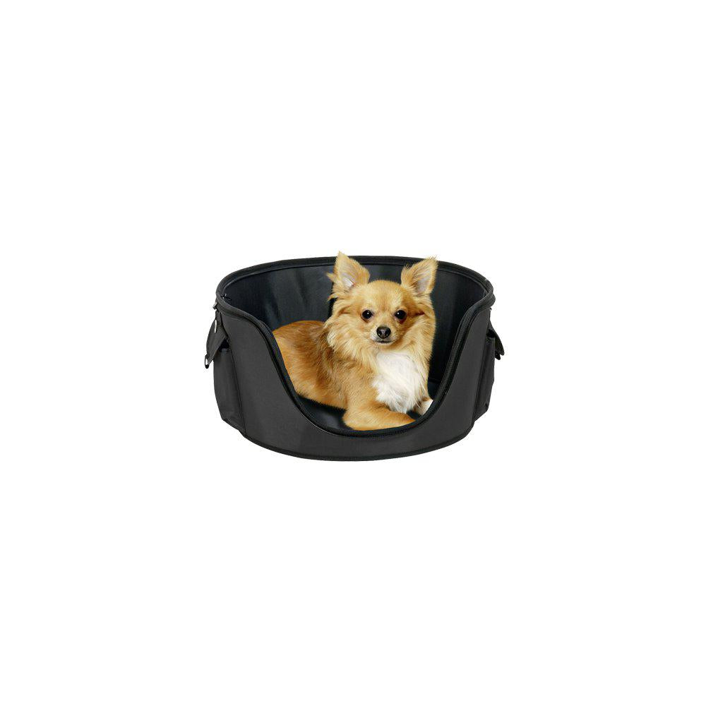 Transportväska Nylon Oval Svart/grå Medium 49x40x35cm 2i1