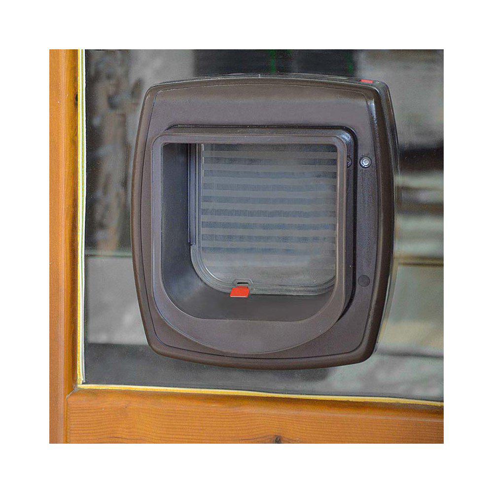 Kattdörr Swing Microchip Brun
