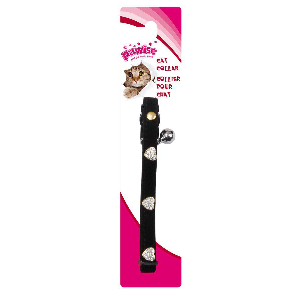 Katthalsband Diamond Heart 30cm