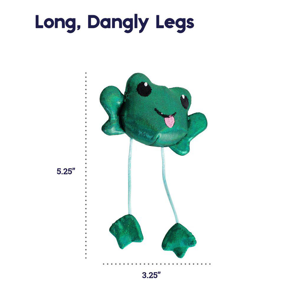 Petstages Toss N' Dangle Frog 3x13x8cm