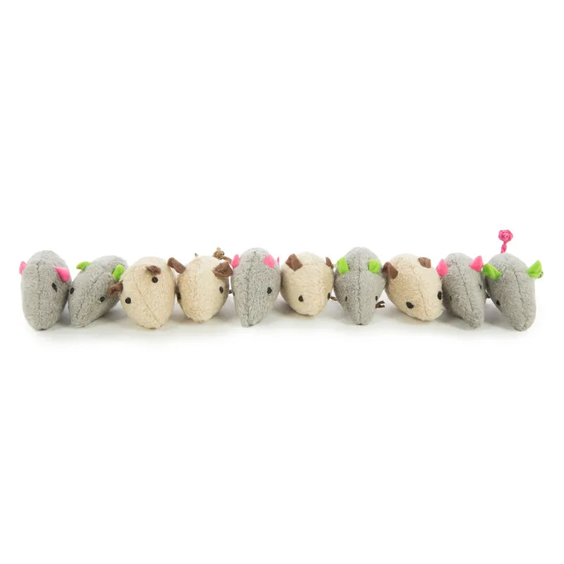 Smartykat Skitter Critters Mice 10st Catnip Value Pack 5x3cm