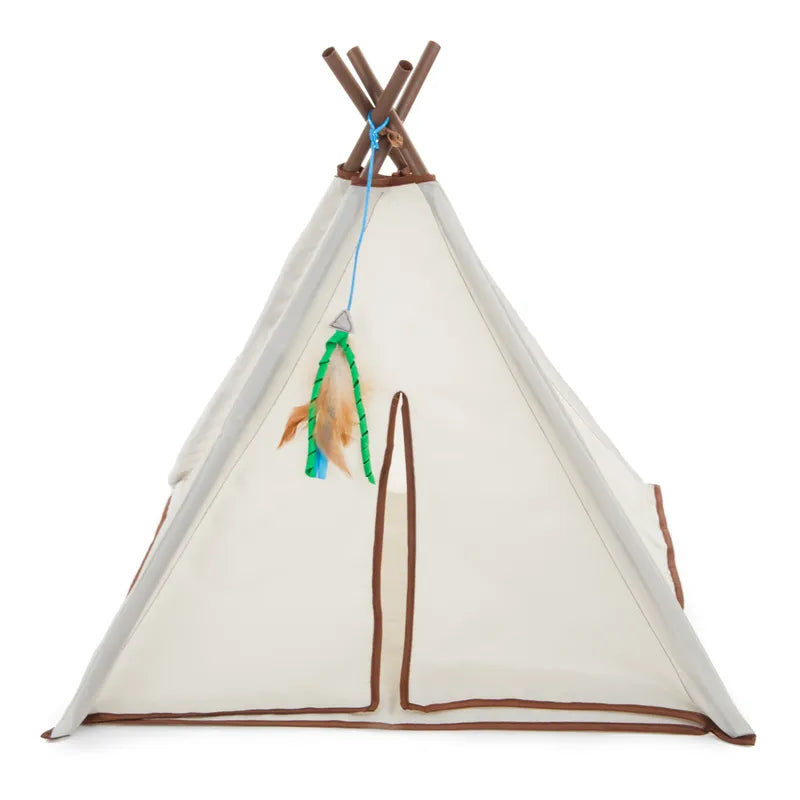 Smartykat Kitty Camp Teepee 52x52x44.5cm