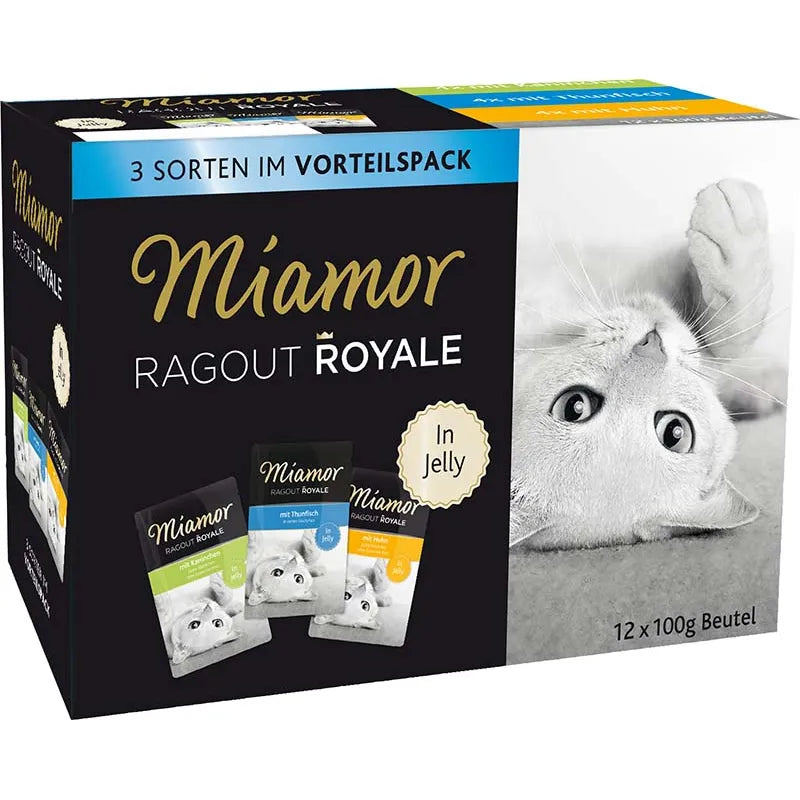 Miamor Ragout Multipack Gelé (Kyckl,tonfsk,kanin) 12x100gr