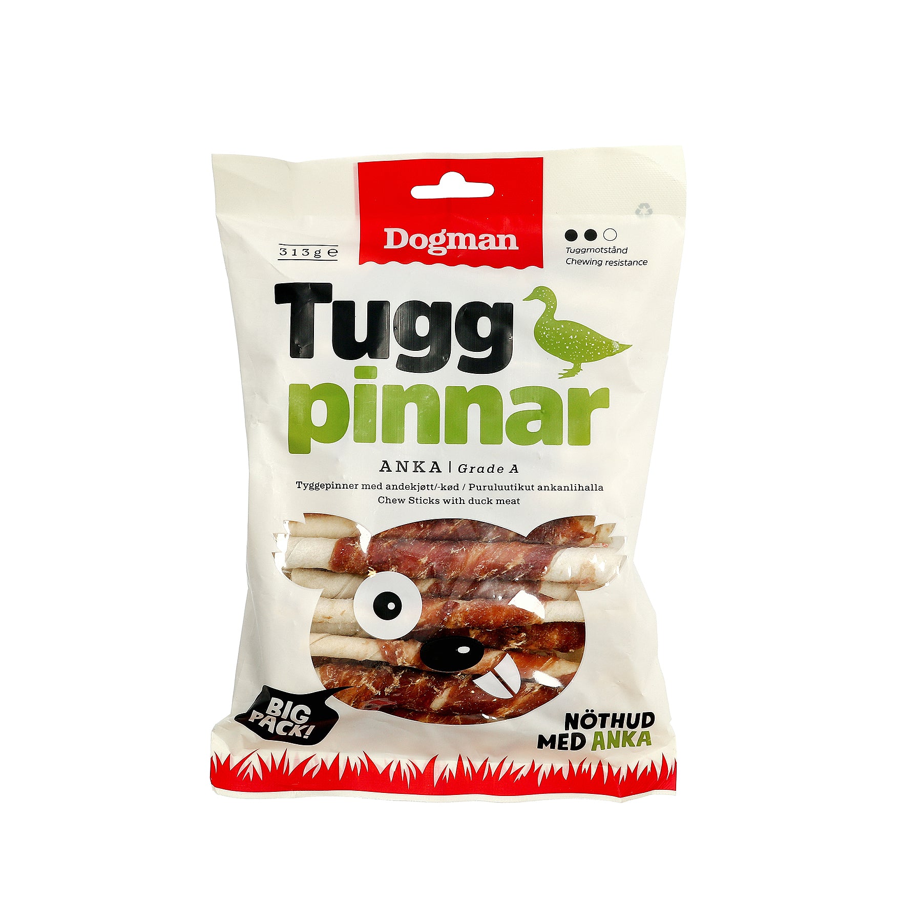 Dogman Tuggpinnar med anka 25-pack - 313 g