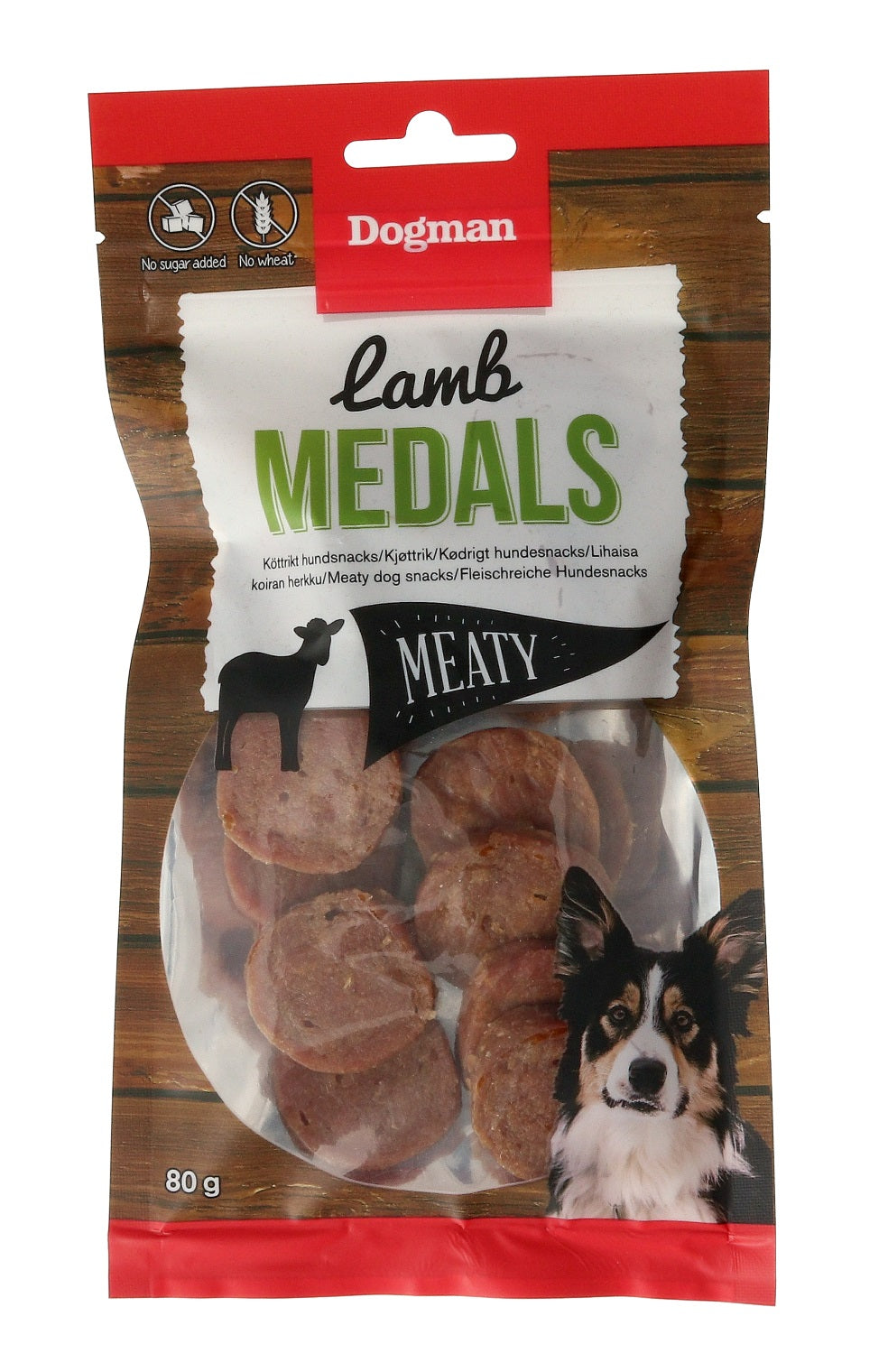 Dogman Meaty Lammedaljer - 80g