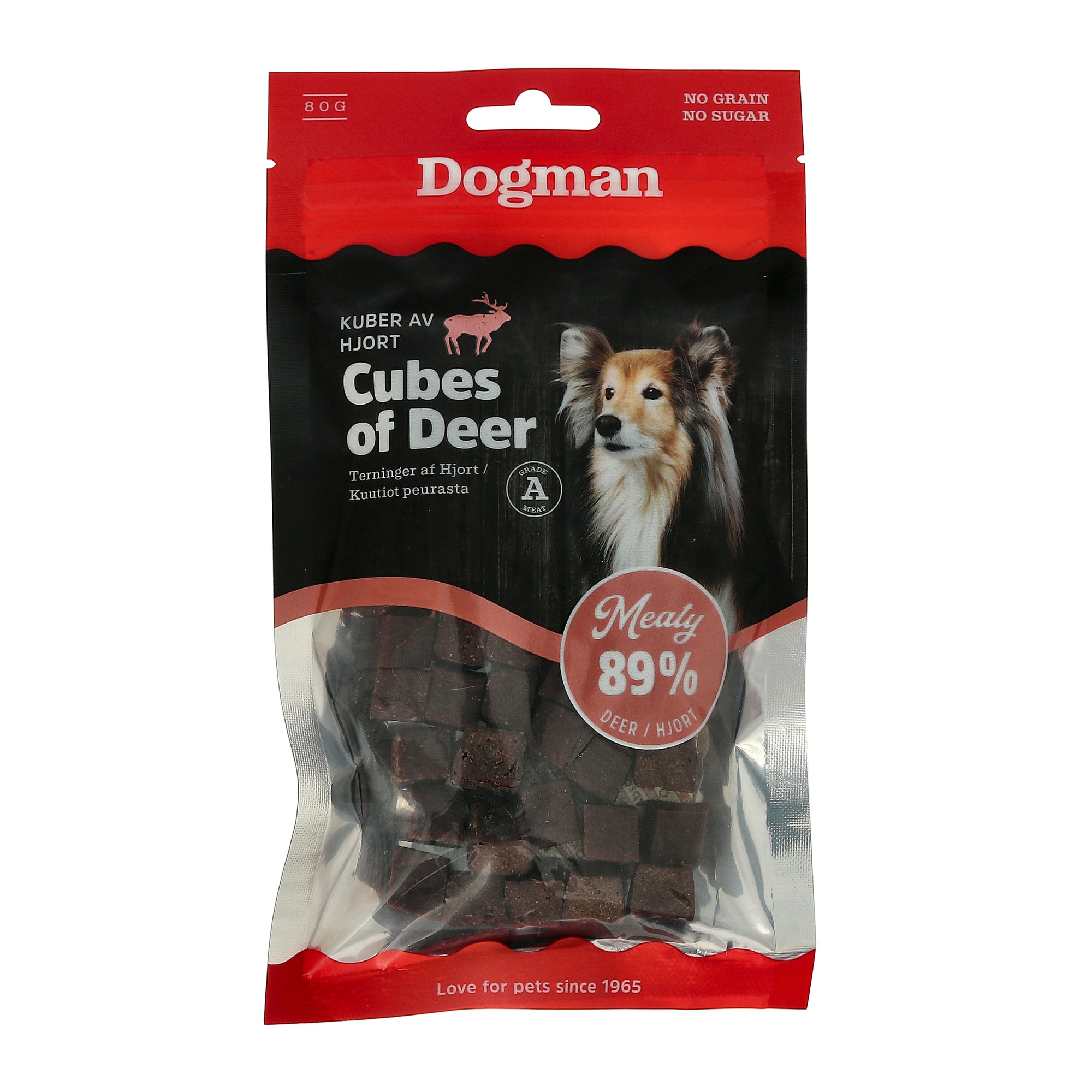 Dogman Meaty Kuber av Hjort - 80g