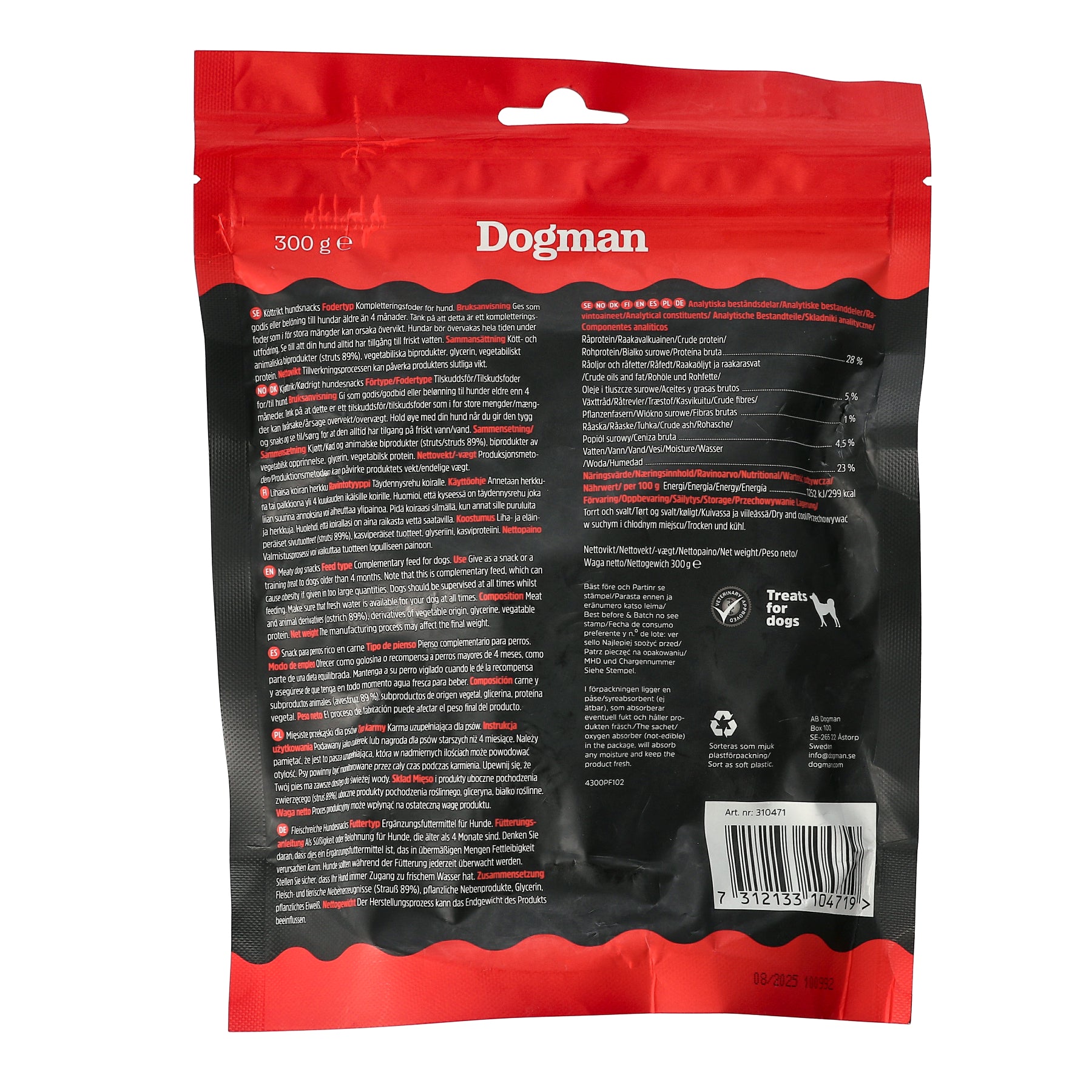 Dogman Meaty Kuber av Struts 300g