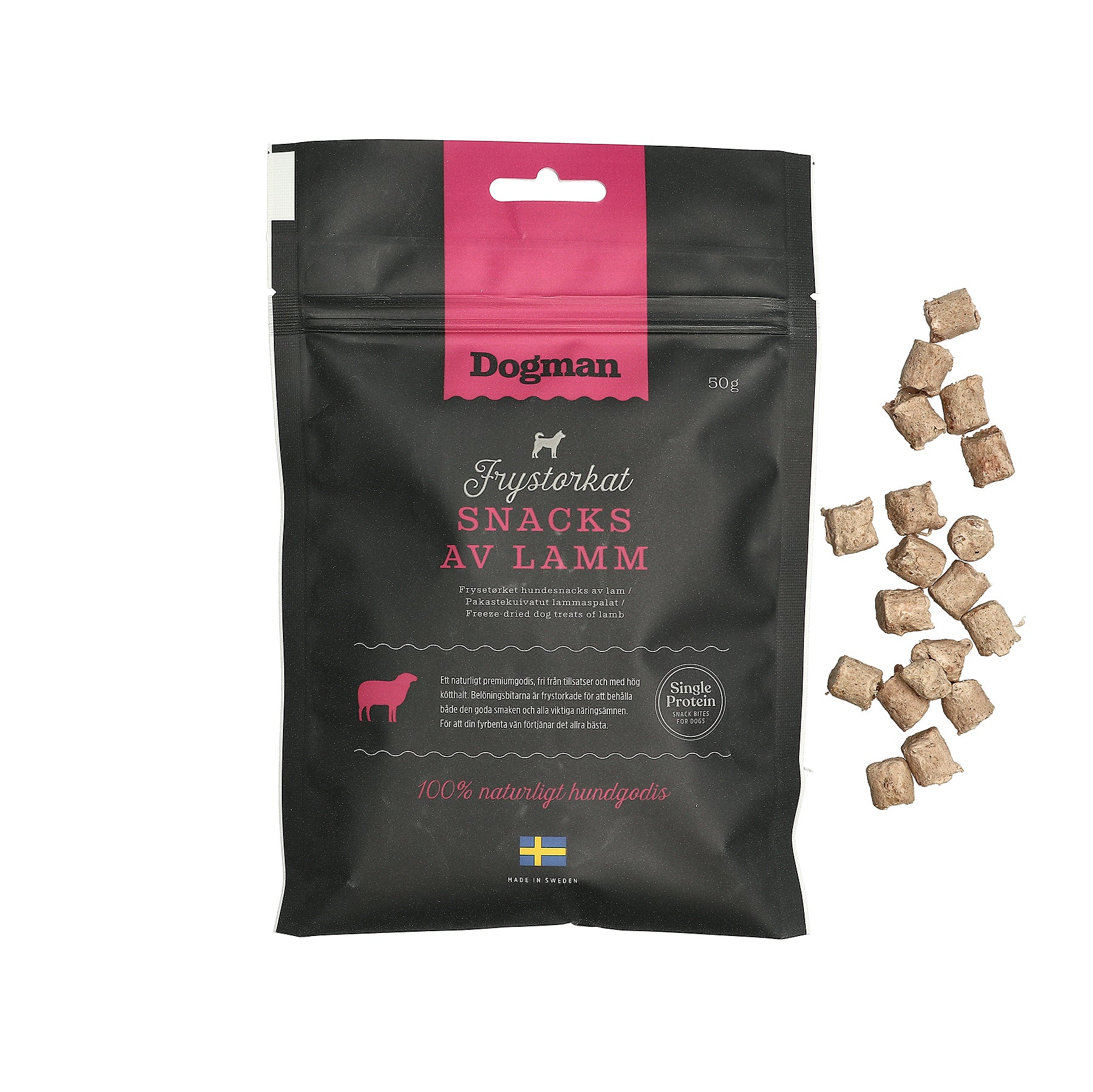 Dogman Frystorkat Snacks av Lamm