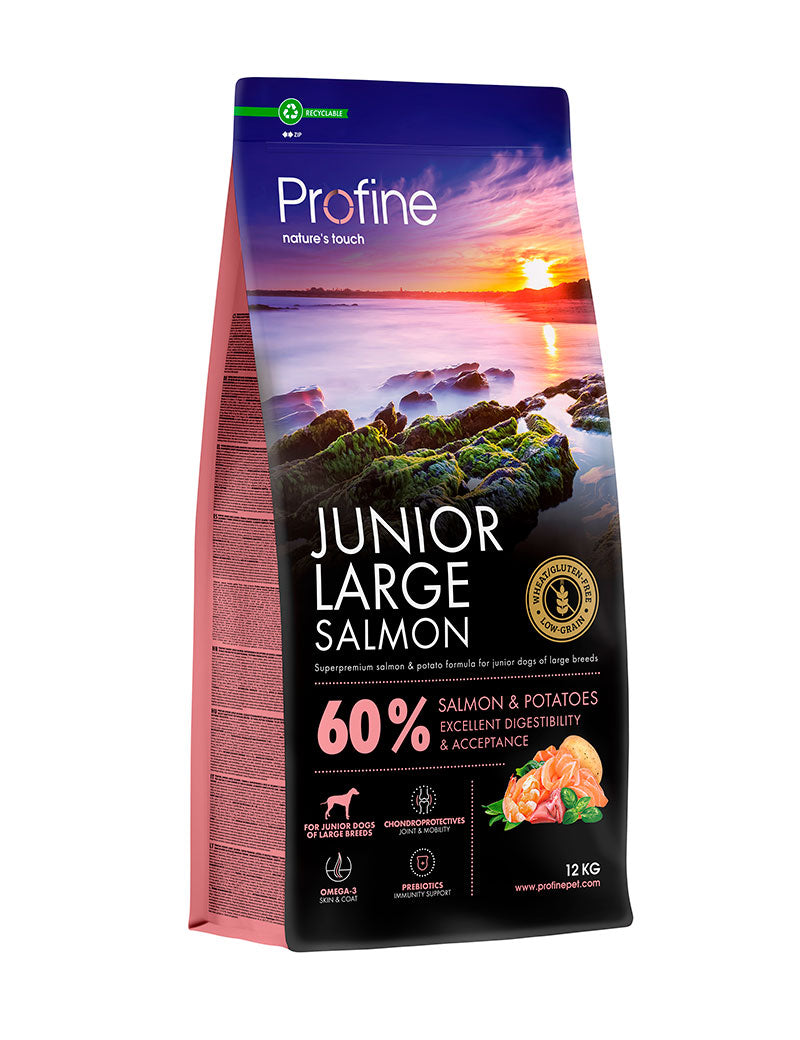 Profine Dog Dry Junior Large Salmon 12 kg