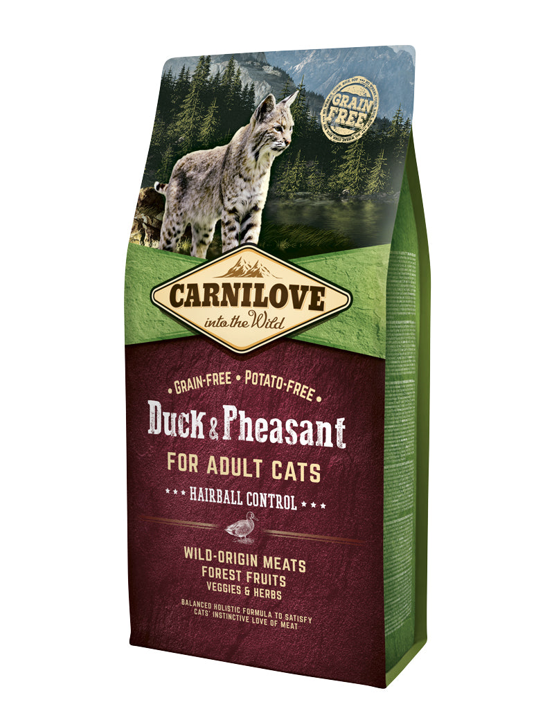 Carnilove Duck-Pheasant Adult -Hairball C. 6 kg