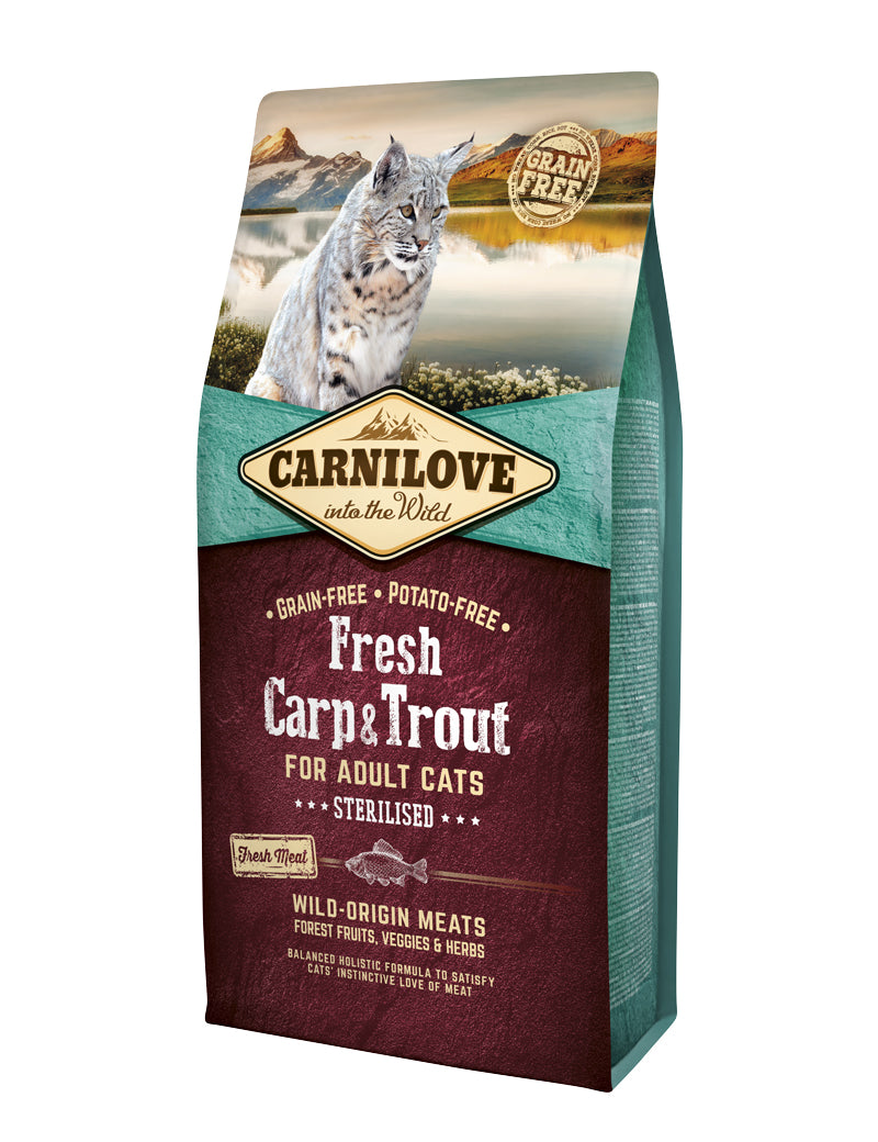 Carnilove Fresh Carp & Trout Steril Adult cat 6 kg