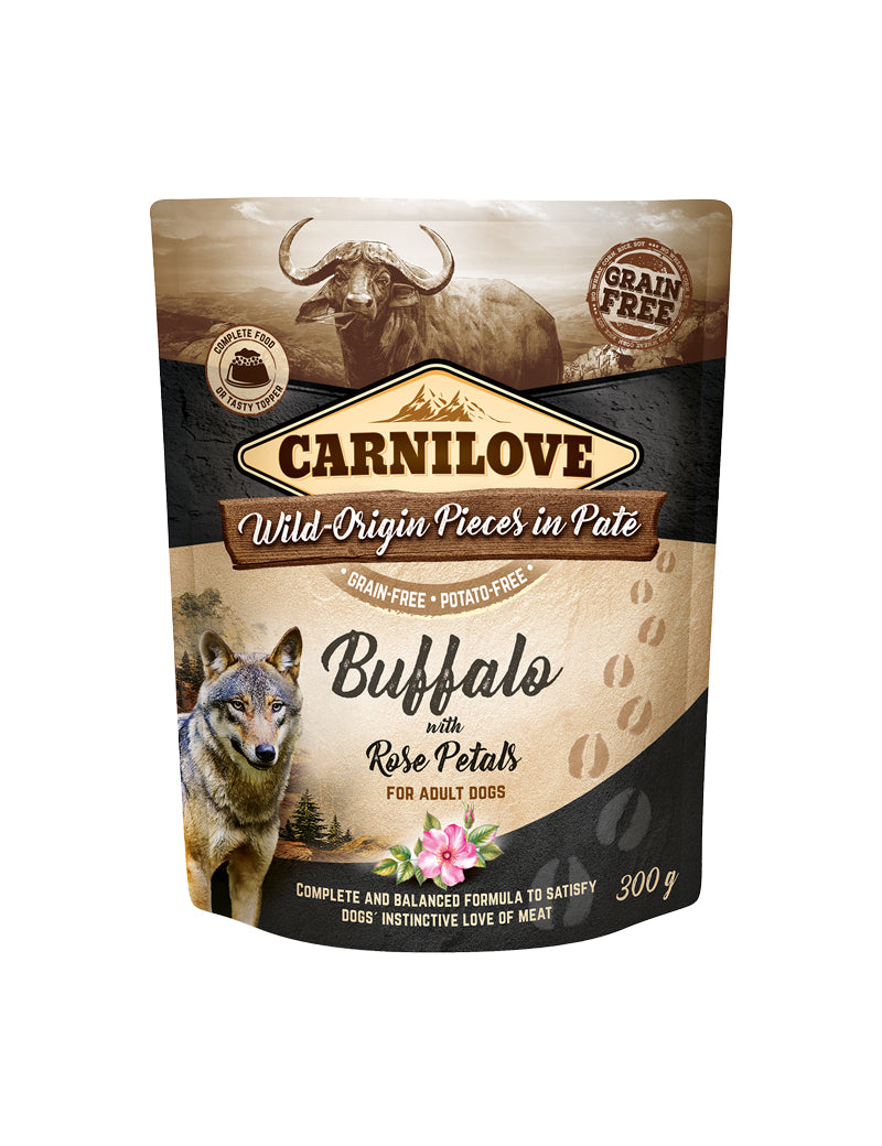 Carnilove Dog Pouch Paté Buffalo with Rose P 300 g