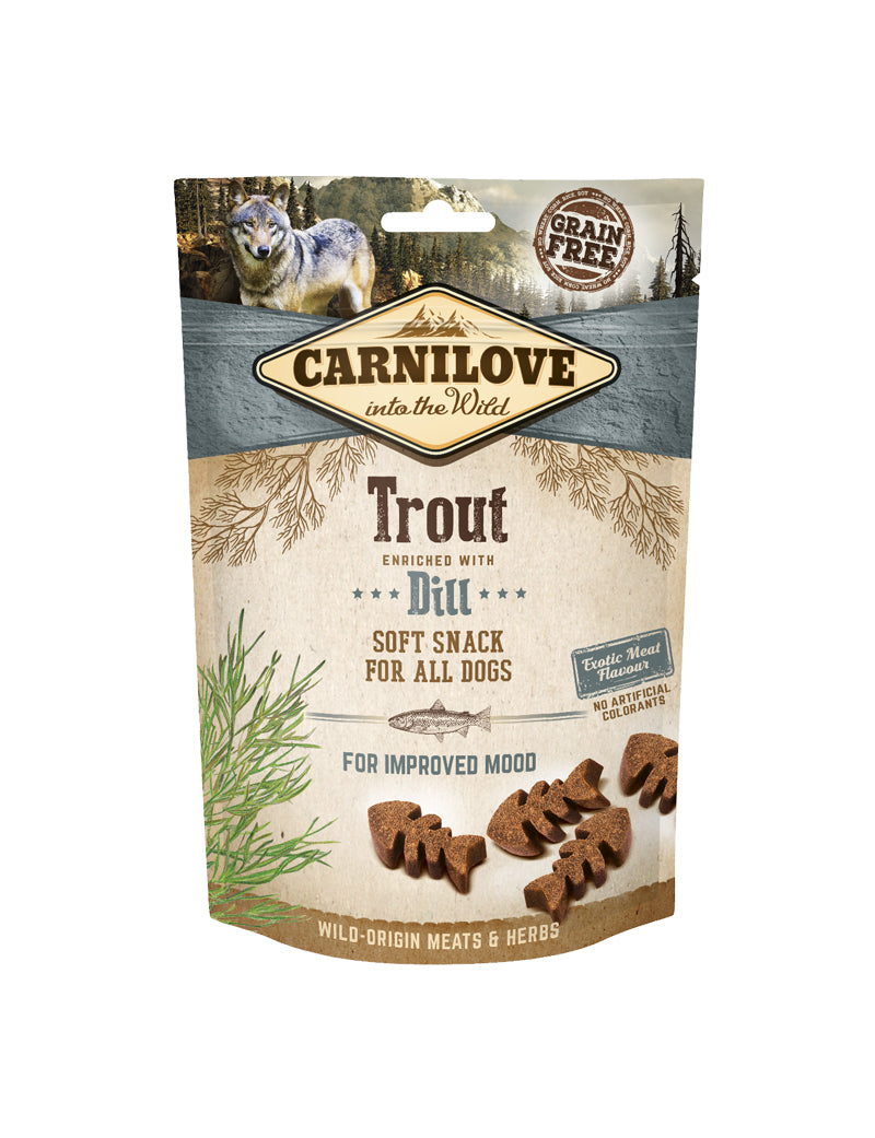 Carnilove Dog Semi Moist Snack Trout w Dill 200 g