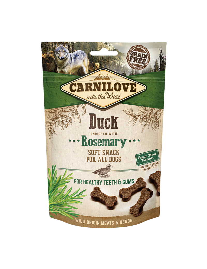 Carnilove Dog Semi Moist Snack Duck w Rosema 200 g