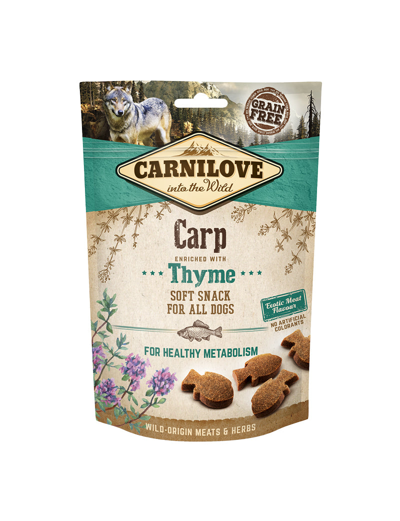 Carnilove Dog Semi Moist Snack Carp w Thyme 200 g