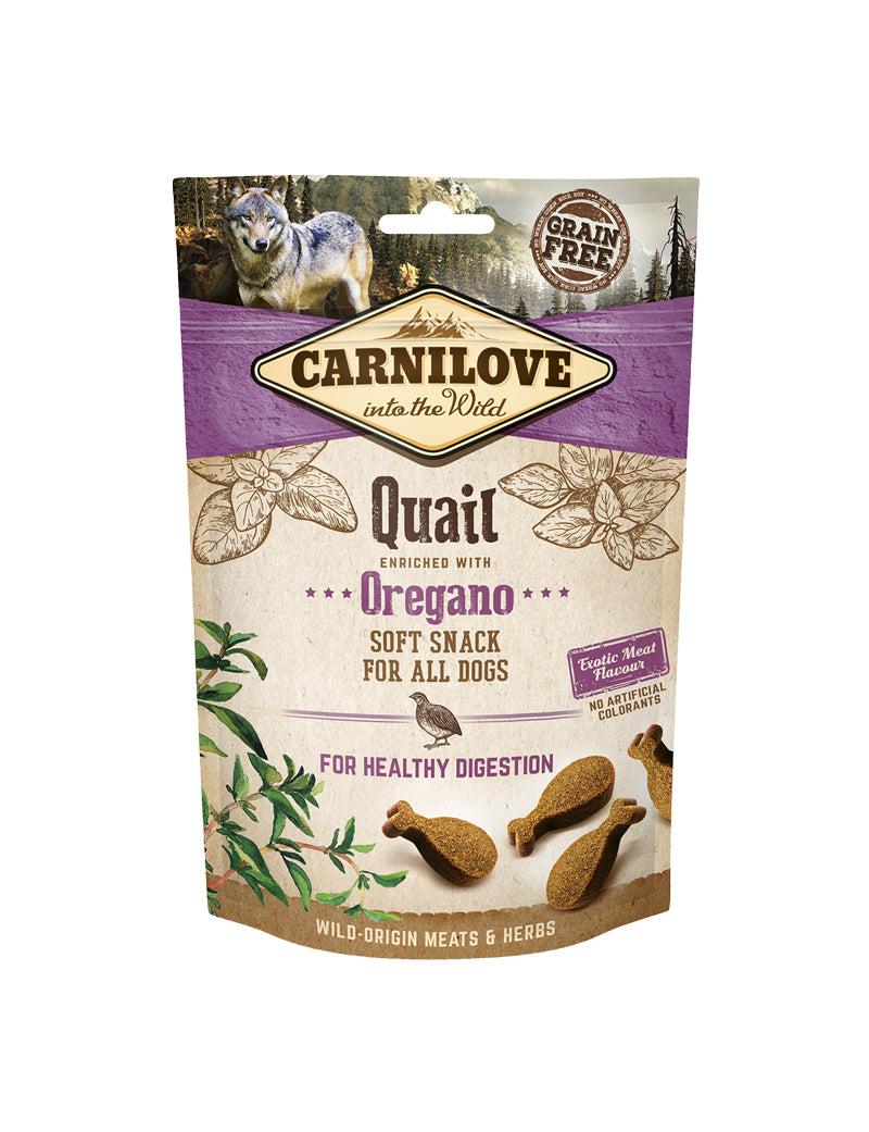 Carnilove Dog Semi Moist Snack Quail w Orega 200 g