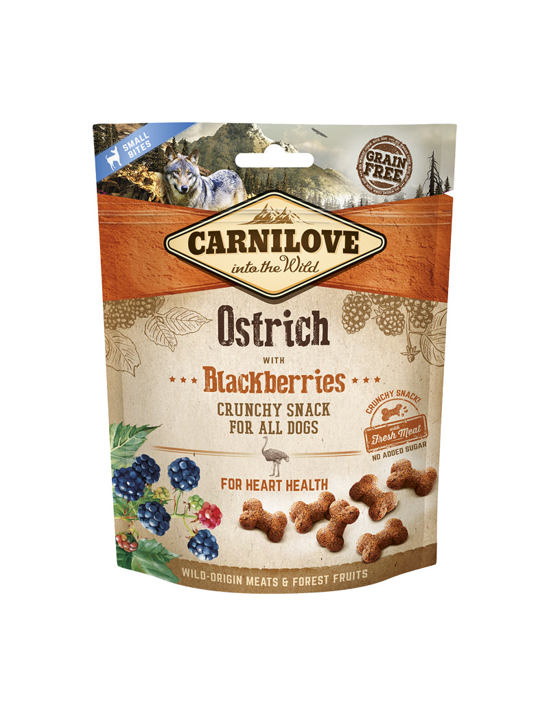 Carnilove Dog Crunchy Snack Ostrich Blackber 200 g