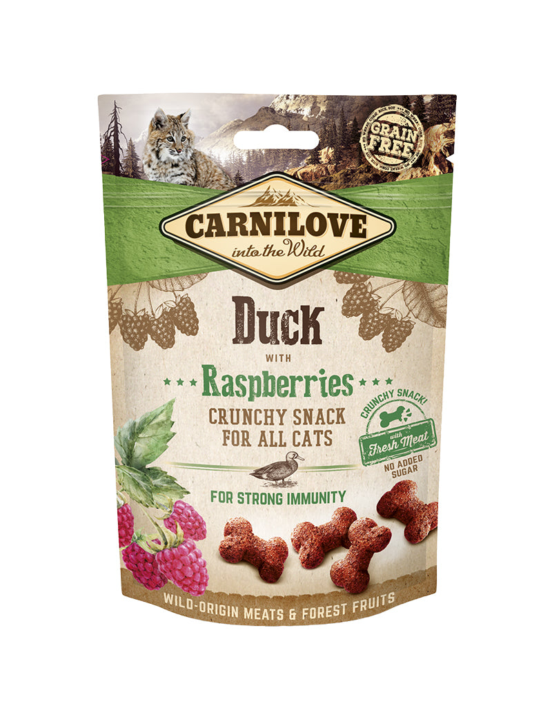 Carnilove Cat Crunchy Snack Duck w Raspberry 50 g