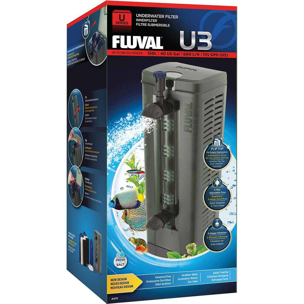 Innerfilter Fluval U3 600l/h För Akv<150l