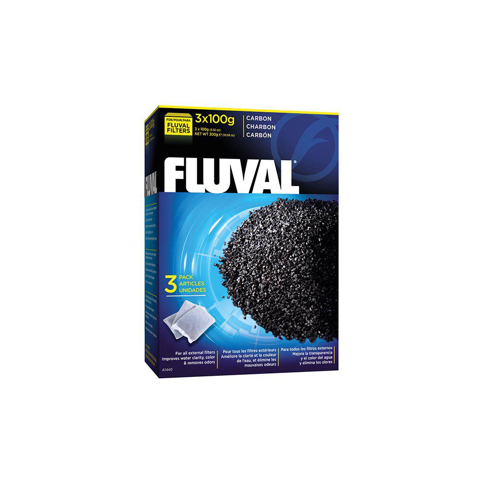 Aktivt Filterkol Fluval 3x100gr 300grfx2/fx4/fx6 A1440