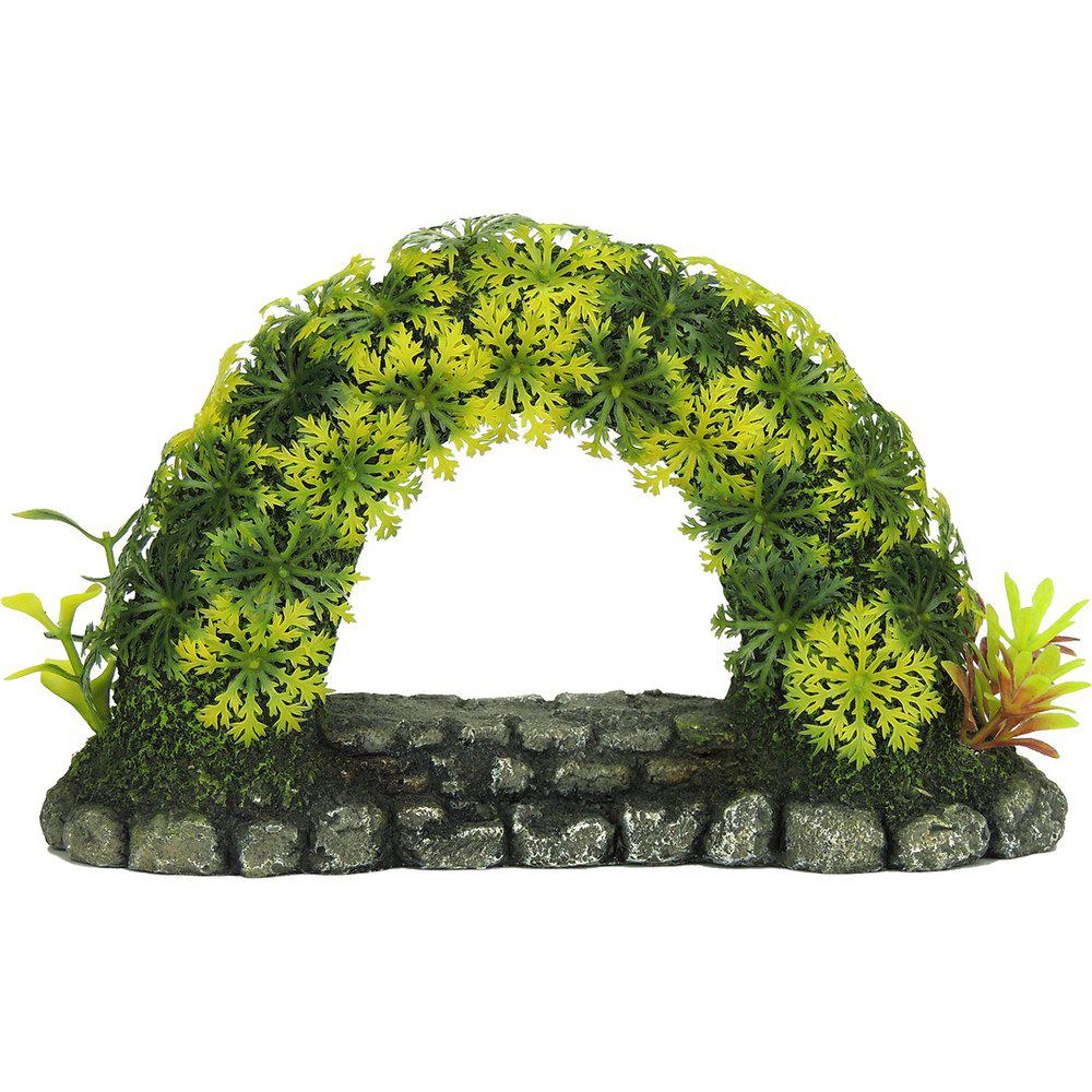 Stone Arch With Plants S 195x70x115mm