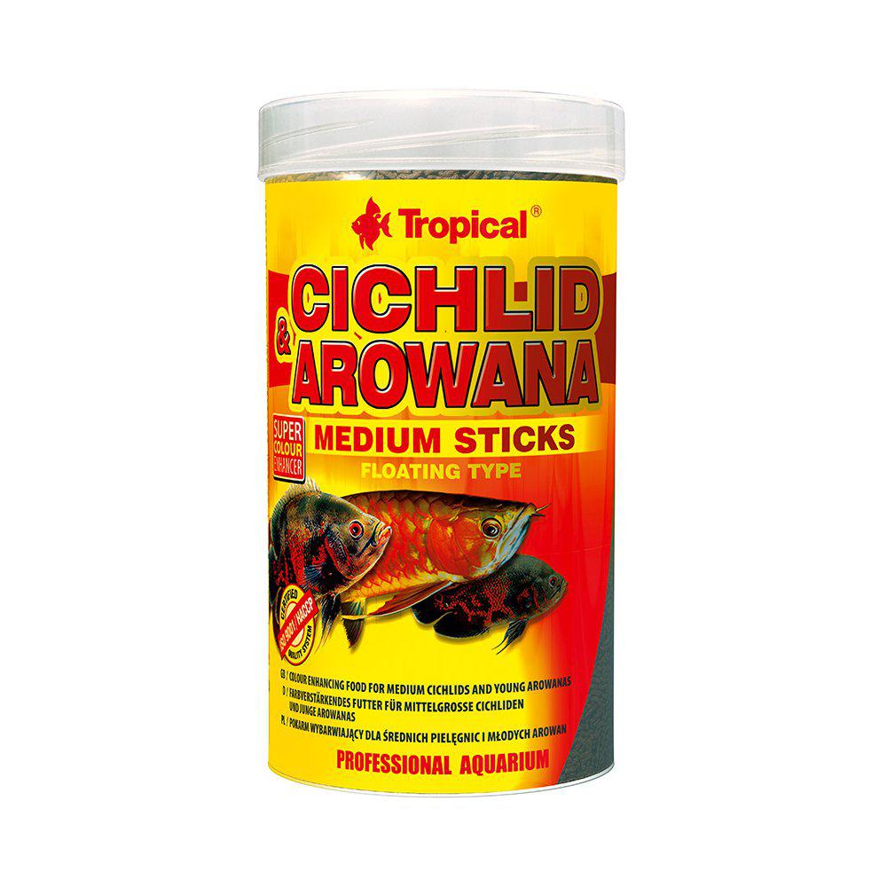 Tropical Cichlid & Arrowana Sticks Medium 250ml/90g