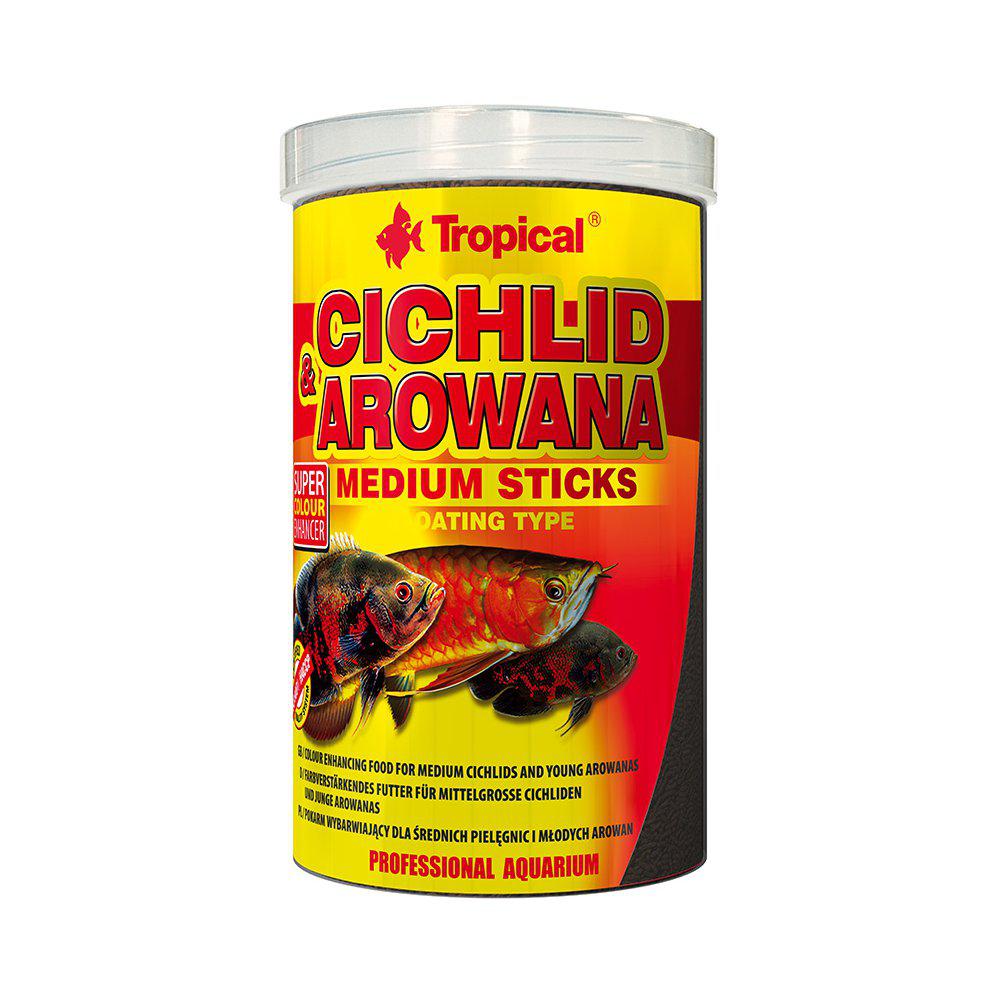 Tropical Cichlid & Arrowana Sticks Medium 1000ml/360g