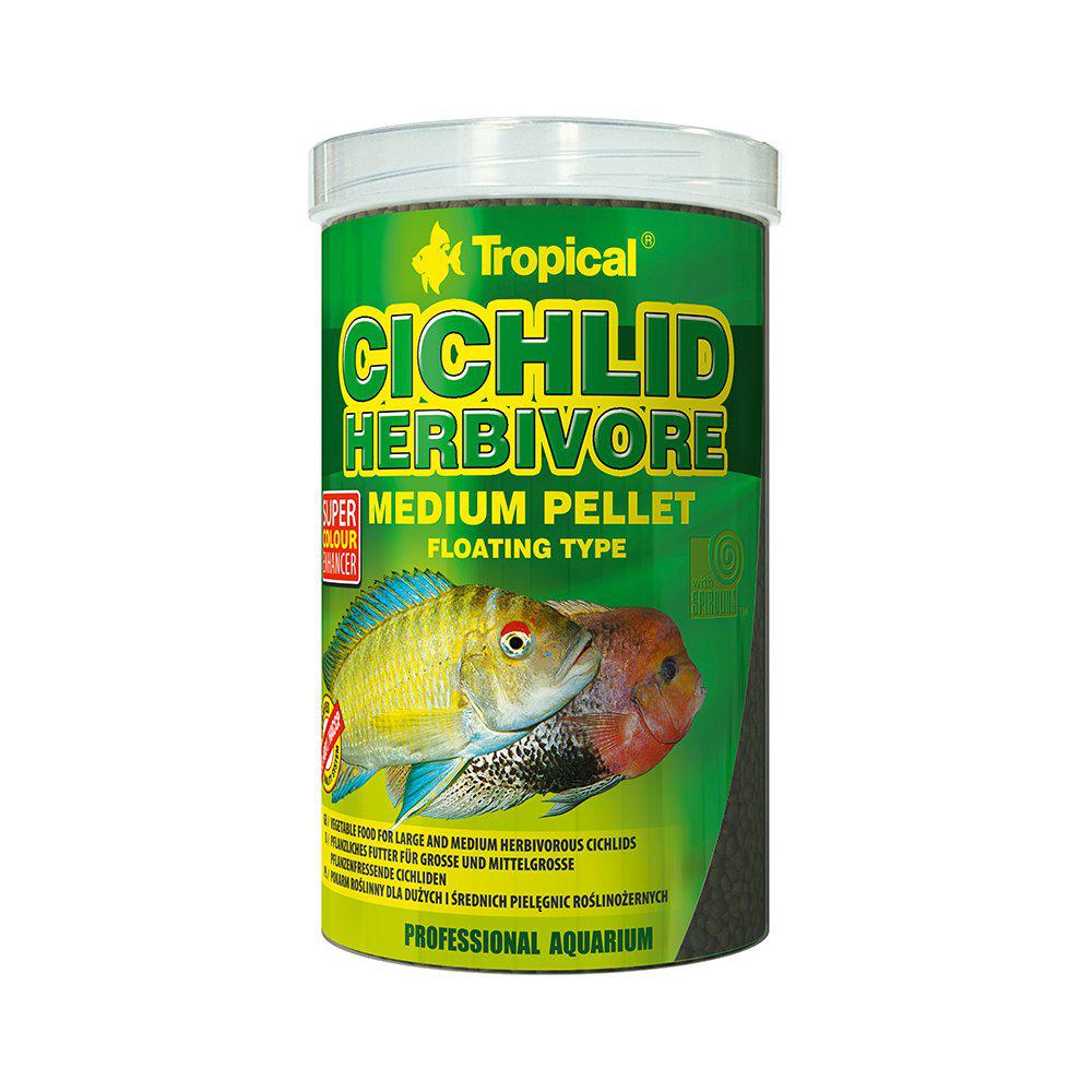 Tropical Cichlid Herbivore Medium Pellet 1000ml/360g