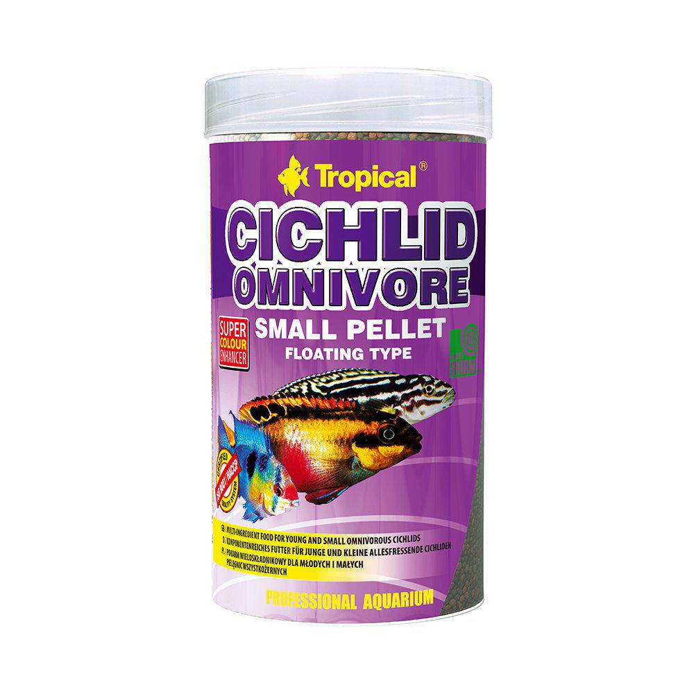 Tropical Cichlid Omnivore Small Pellet 250ml/90g