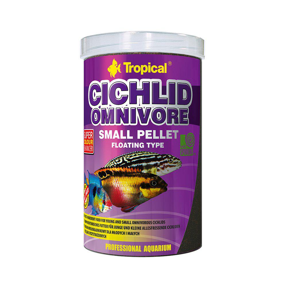 Tropical Cichlid Omnivore Small Pellet 1000ml/360g