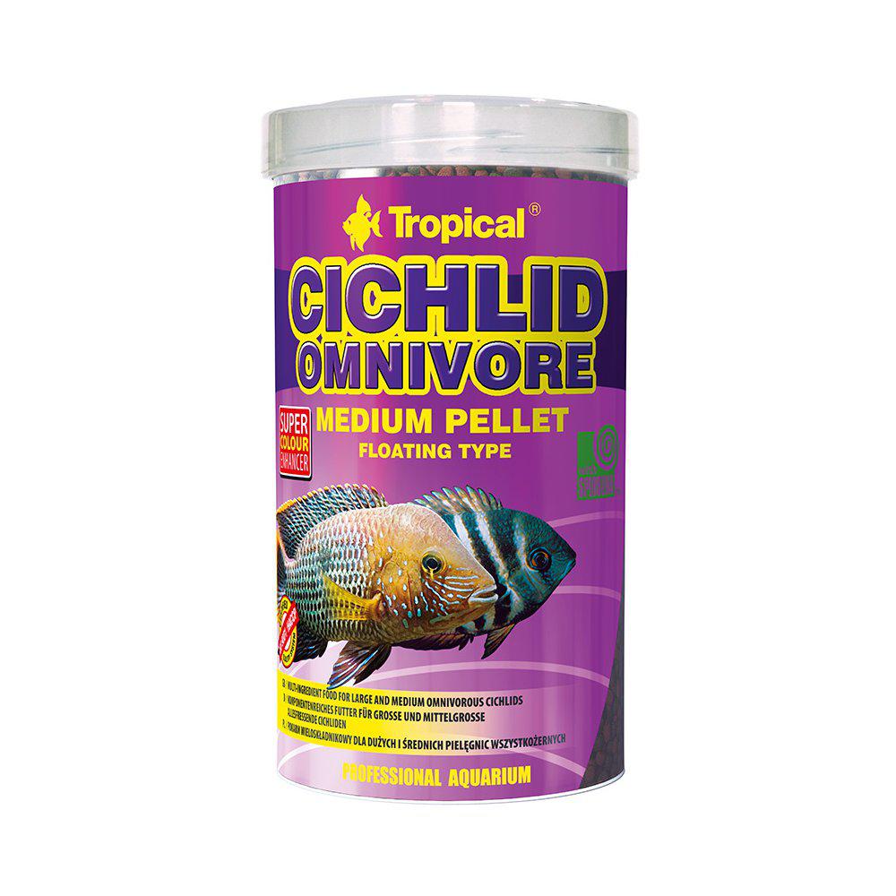 Tropical Cichlid Omnivore Medium Pellet500ml/180g