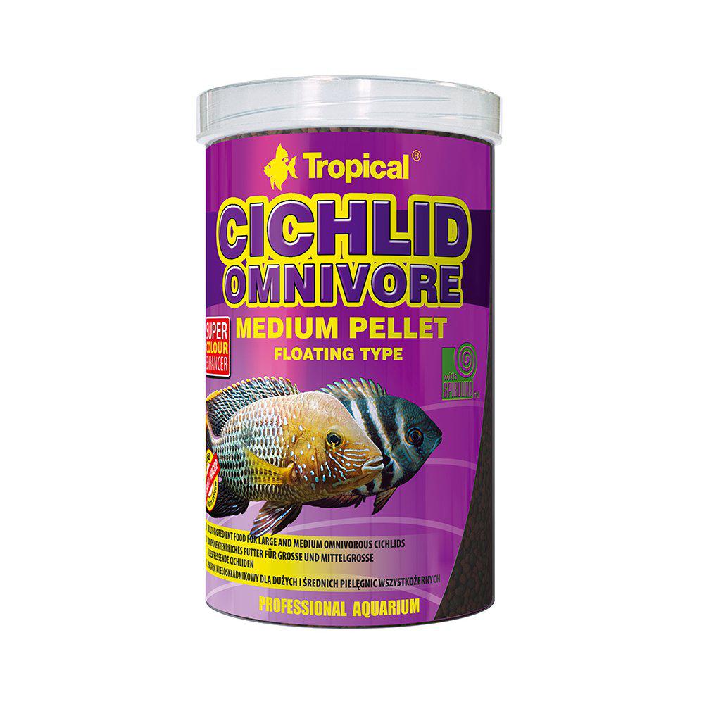 Tropical Cichlid Omnivore Medium Pellet1000ml/360g