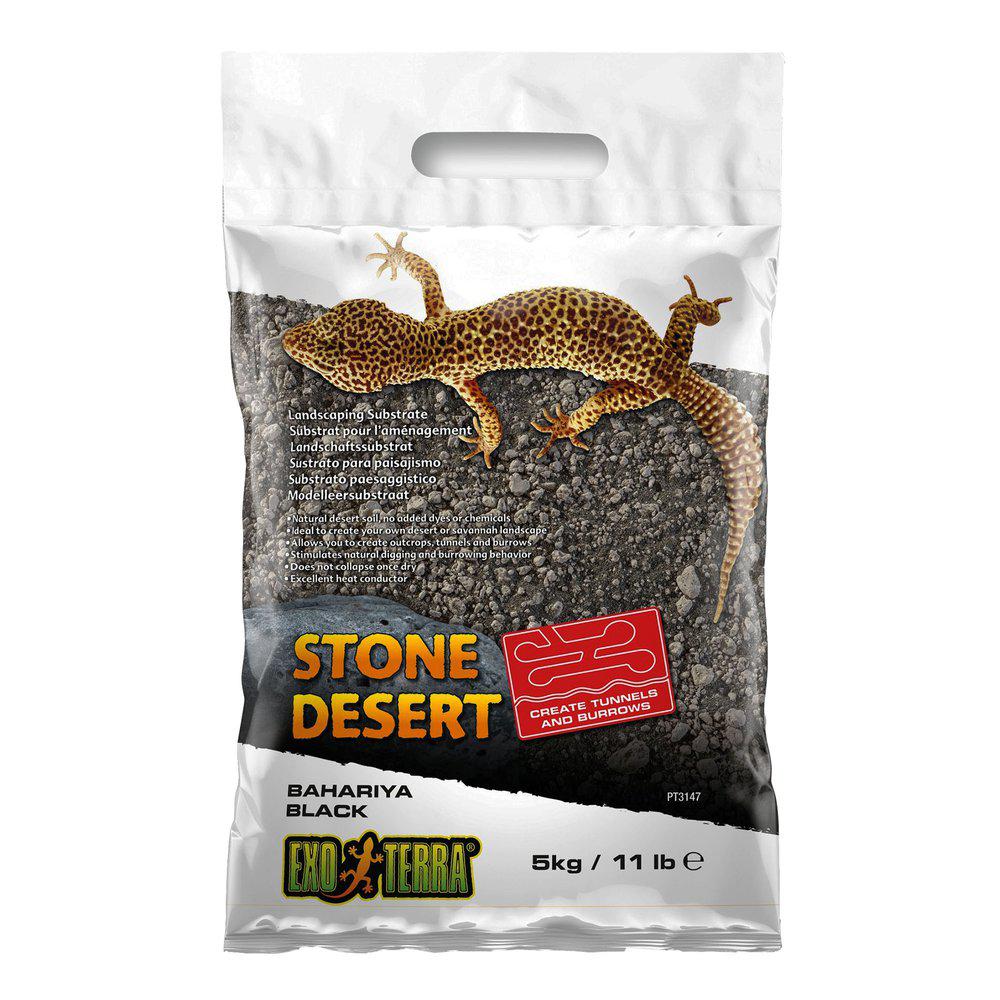 Stone Dessert Svart5kg Grävsubstrat Exoterra