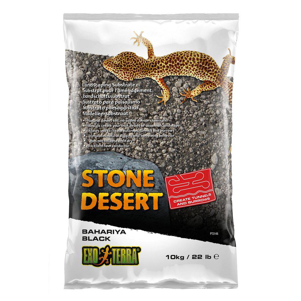 Stone Dessert Svart10kg Grävsubstrat Exoterra