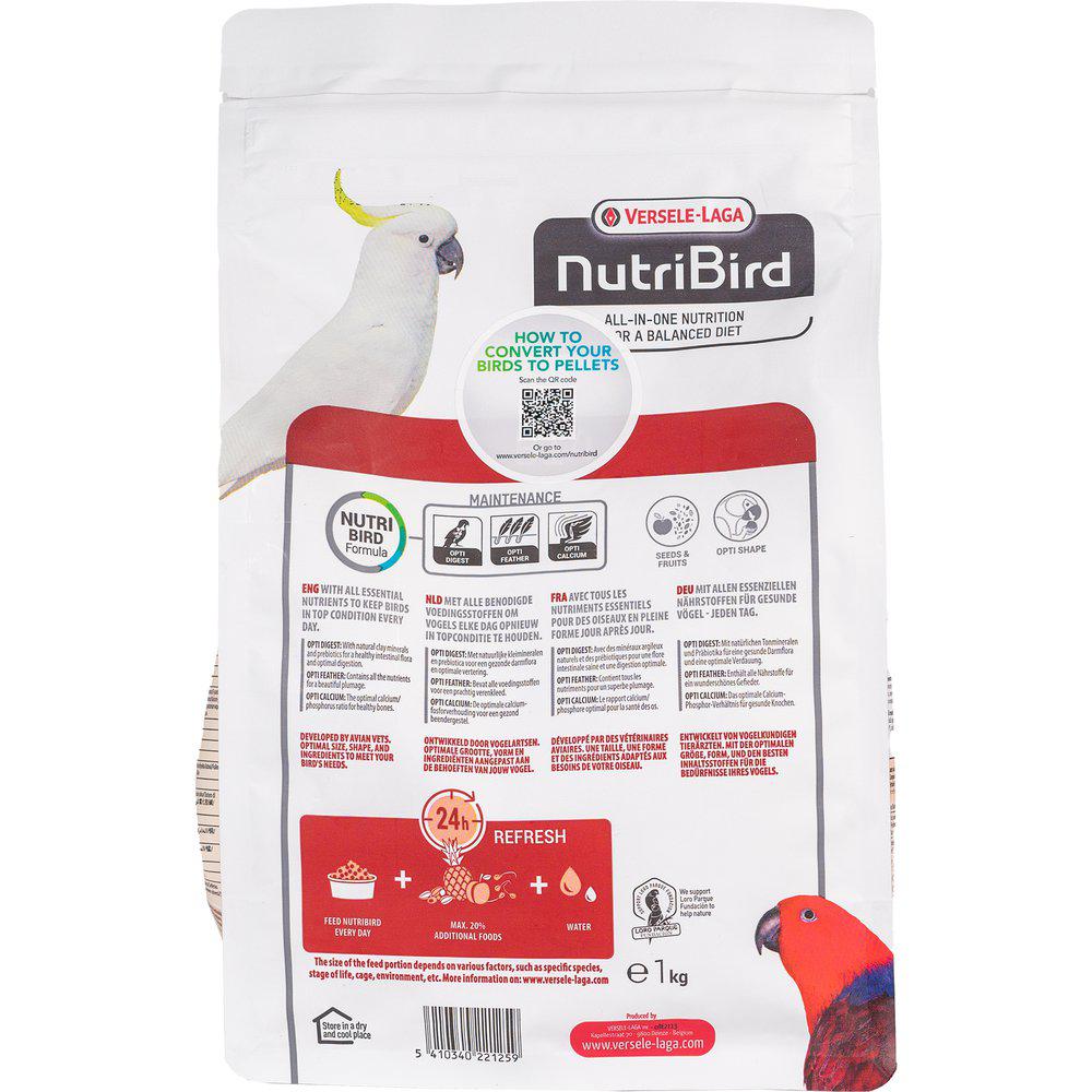 Nutribird P15 Papegoj Underhållspellets1kg 5