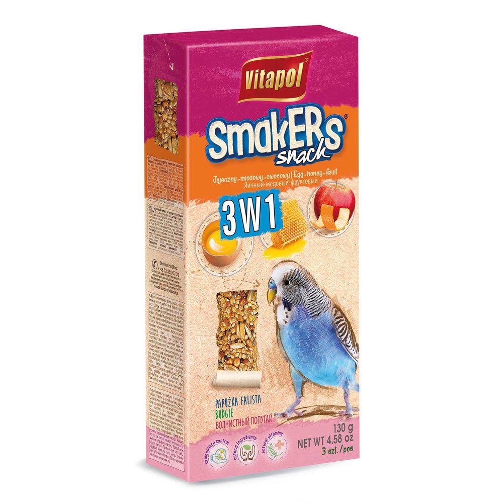 Vitapol Smakers Undulat 3in1 Frukt/honung/ägg 130gr